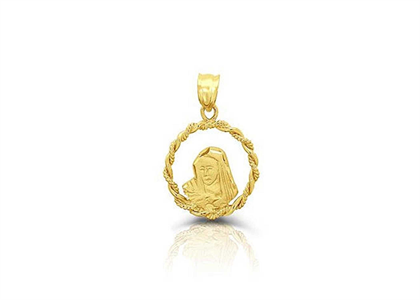 Gold Plated Virgin Mary fashion Pendant